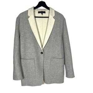 Rag & Bone Mica Wool Felt Grey Single Button Blazer 4